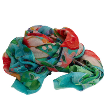 digitally printed cashmere stole