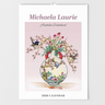 2026 calendar by Michaela Laurie with floral and bird design 