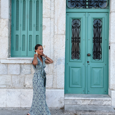 Ikat 055 Cotton Kaftan