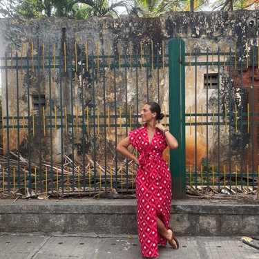 Ikat 053 Cotton Kaftan