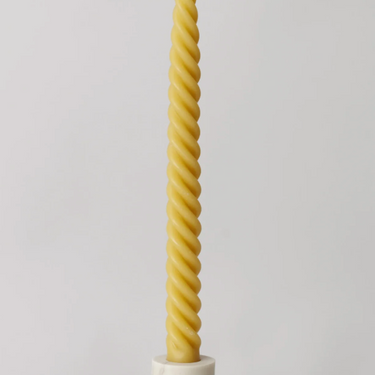 Twisted Dinner Taper Beeswax Candle (2)