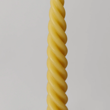 Twisted Dinner Taper Beeswax Candle (2)