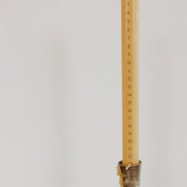 Advent Taper Beeswax Candle