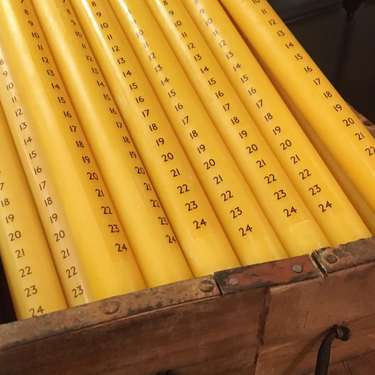 Advent Taper Beeswax Candle