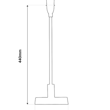 Kensington Black Table Lamp Base