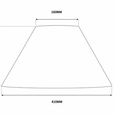 Ivory 41cm Lampshade