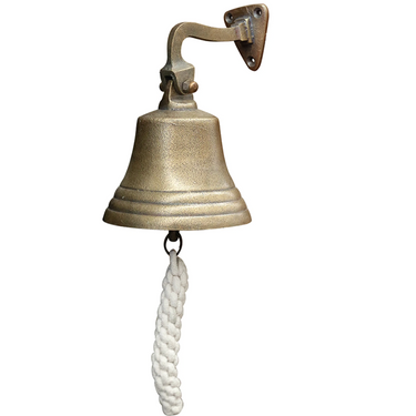 Ship Bell in Antique Brass Finish