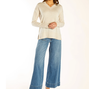 AW26 70/30 Cashmere Merino V Neck Jumper