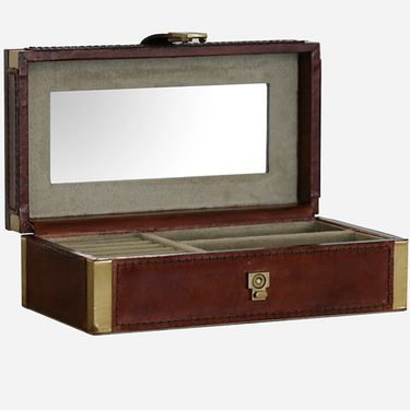 Riviera Midi Leather Jewellery Box