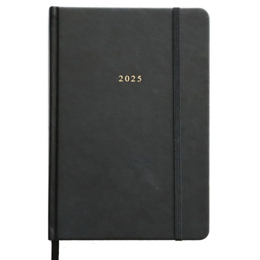 2025 leather-bound diary A5