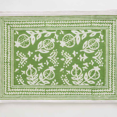 block printed cotton placemat (pair)