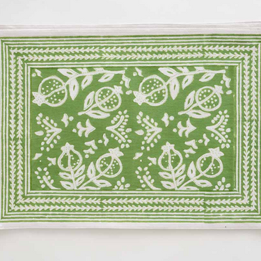 Block Printed Cotton Placemat (pair)