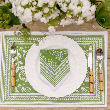 Block Printed Cotton Placemat (pair)