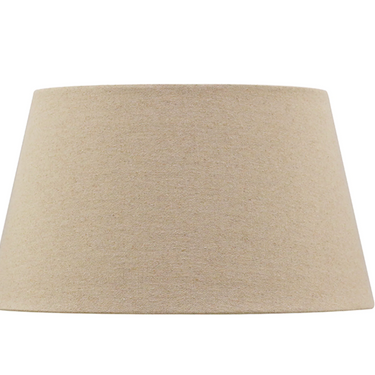 Raw Linen 41cm Tapered Drum Lampshade