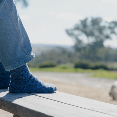  blue socks Max woollen
