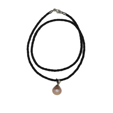 black leather choker