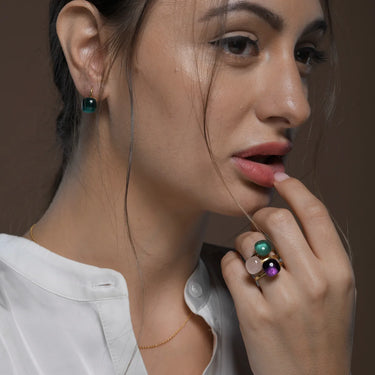 Sina gold earrings