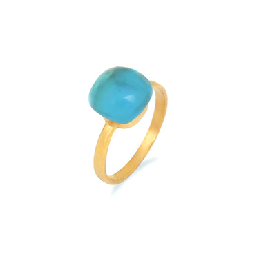 Sina gold gemstone ring
