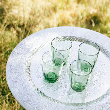 hand embossed aluminium tray