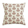 Decorative pillow with floral pattern on a white background