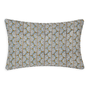 Patterned pillow on a white background
