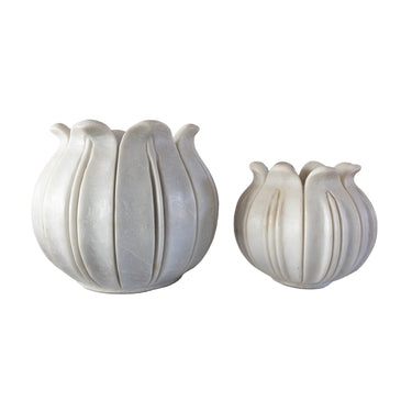 Carved Lotus Bud Planter