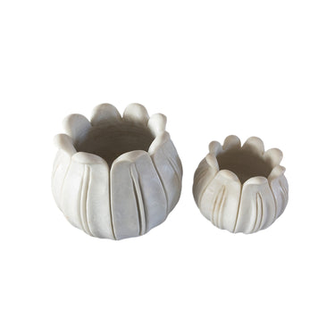 Carved Lotus Bud Planter