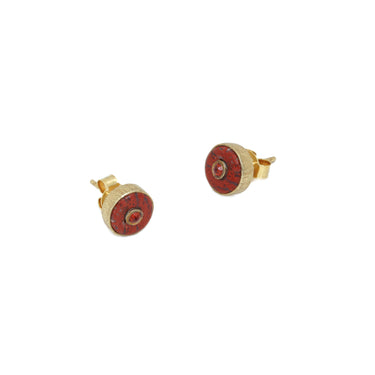 round Holly studs