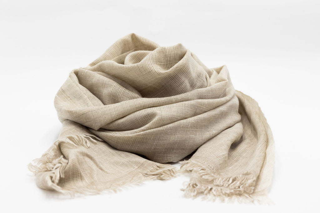 Desert weave cashmere stole – MerchantCampbell - Main Image