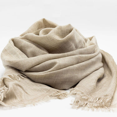 Desert weave cashmere stole