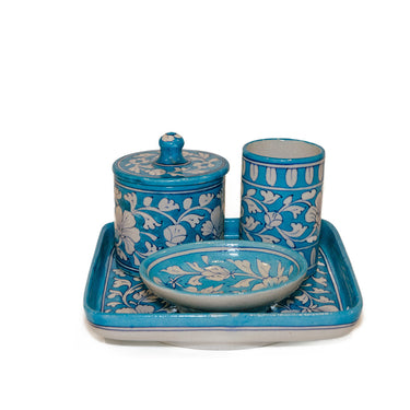 Hand Painted Neerja Ceramic Bath Set (4 pce)