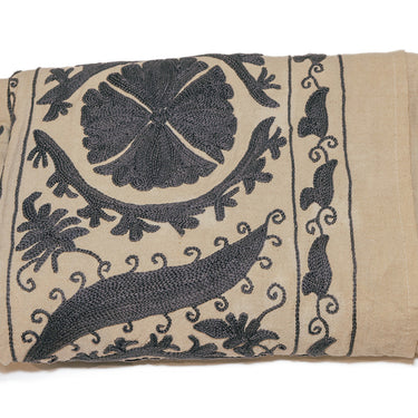 hand embroidered cotton on cotton Barmer suzani