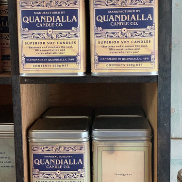quandialla candle tins - large