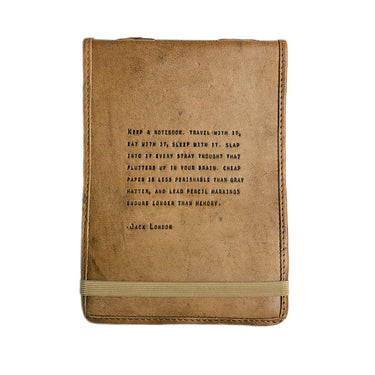 Jack London quote leather journal