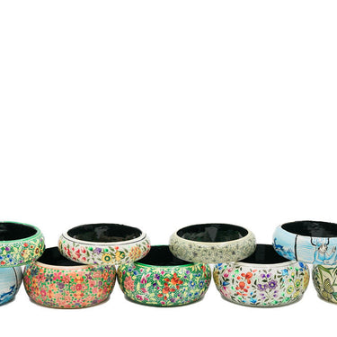 Hand-Painted Papiér Mâché Bangle