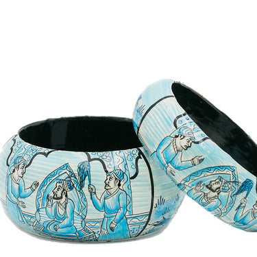 Hand-Painted Papiér Mâché Bangle
