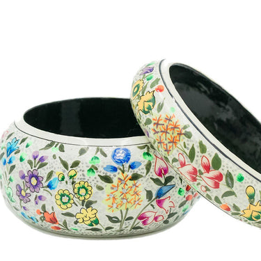 Hand-Painted Papiér Mâché Bangle