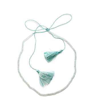gemstone tassel necklace