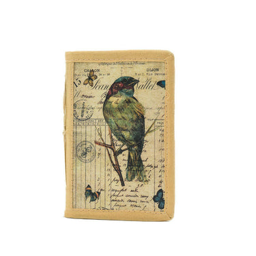 Bird notebook with tie