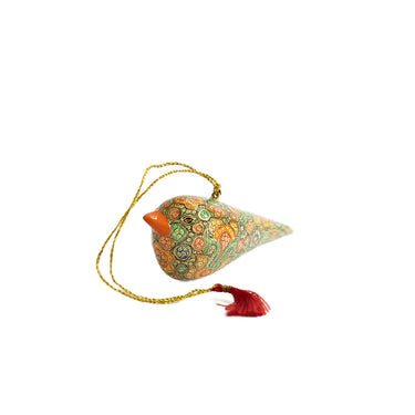 Hand Painted Papiér Mâché Hanging Sparrow