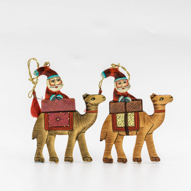 Hand-Painted Hanging Papier Mâché Christmas Decorations