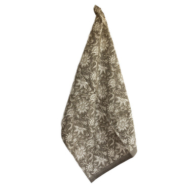 Block printed kitchen utility towel
