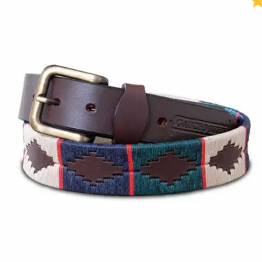 Argentinian saddle leather belt