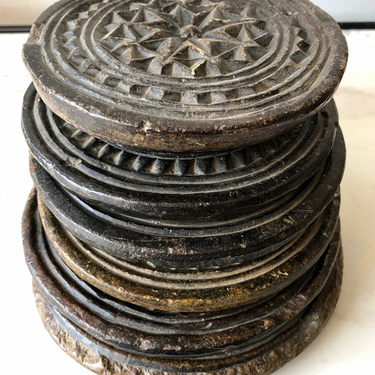 vintage stone cake press