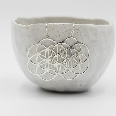 seed of life sterling silver drops
