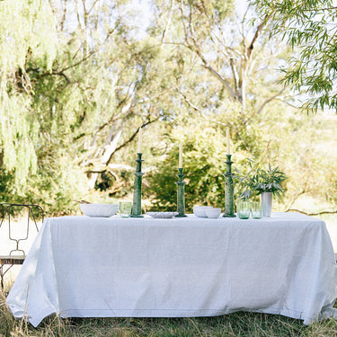 tablecloth cotton block print
