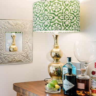 pressed metal mirror